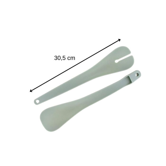2er-Set Salatschüsseln und Salatbesteck - FACKELMANN - 20,5 und 25 cm