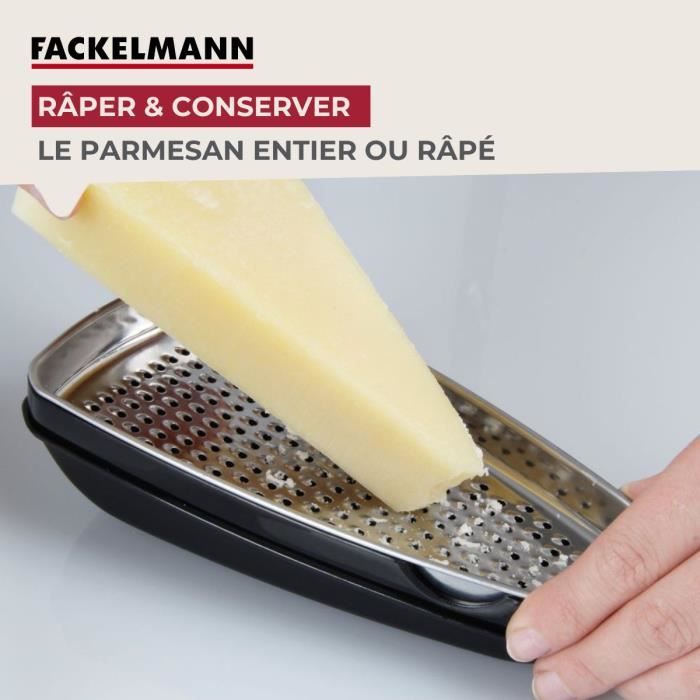Duo Zestenreibe und Parmesanreibe - FACKELMANN - Edelstahl - 42 und 19 cm