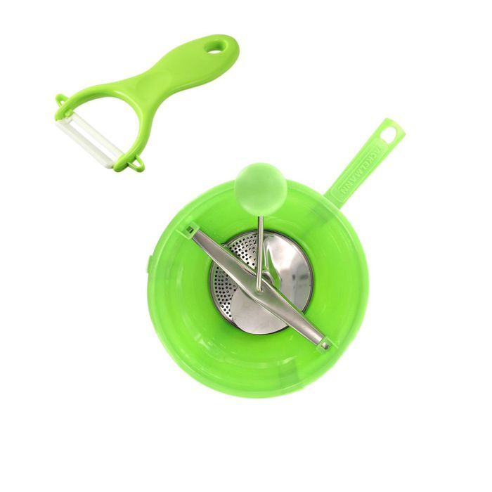 2er-Set Spezial-Kartoffelpüree-Utensilien mit Sparschäler und Gemüsemühle - FACKELMANN -