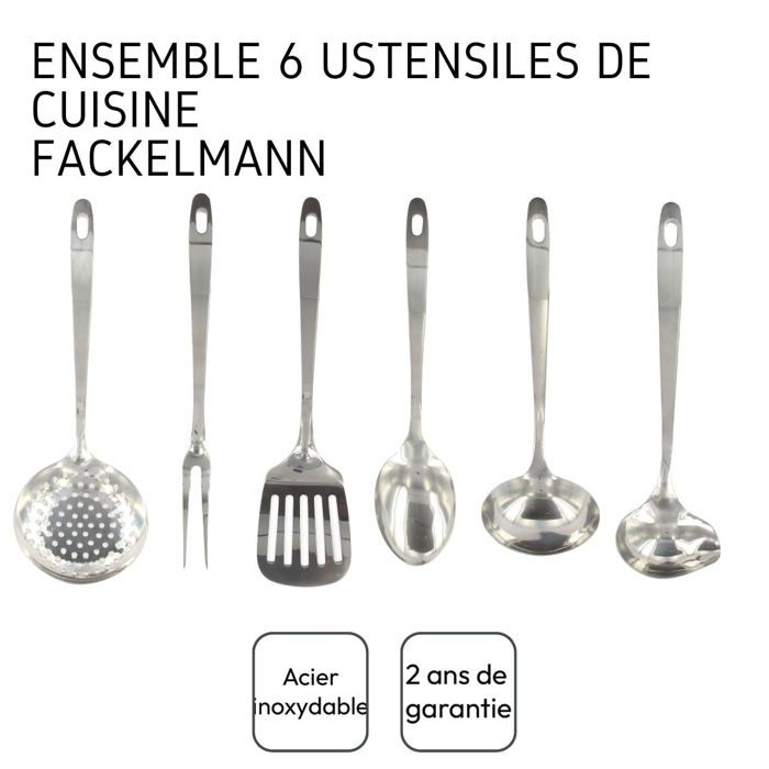 6-teiliges Küchenhelfer-Set - FACKELMANN - Oxford - Edelstahl