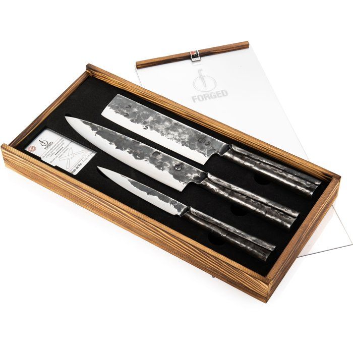 Messerset  GESCHMIEDET  BRUTE  Japanischer 440C-Stahl  3-teilig