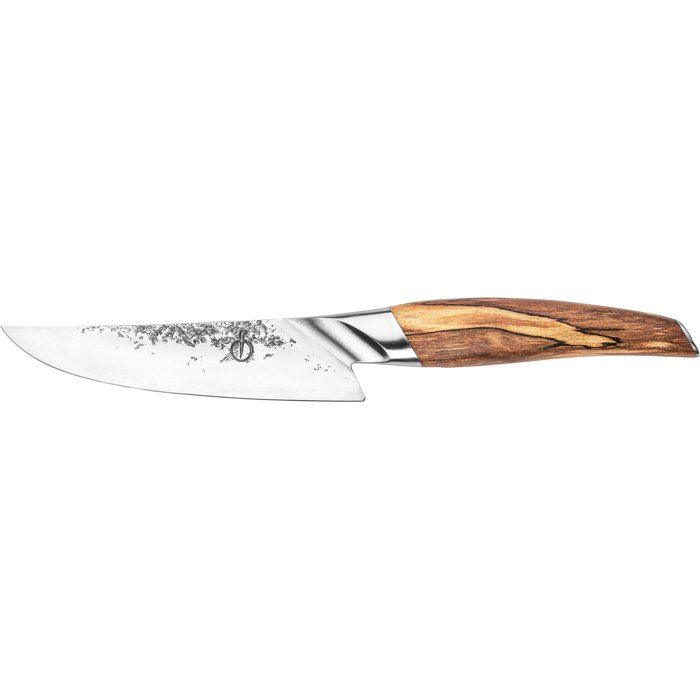 Kochmesser  GESCHMIEDET  KATAI  VG10-Stahl  Griff aus Wurzelholz  16 cm lang
