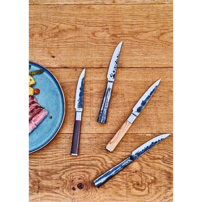 Kochmesser  GESCHMIEDET  SEBRA  Japanischer 440C-Stahl  Griff aus Dalbergia-Holz  16 cm lang
