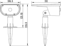 Solarstrahler für die Pflanzenbeleuchtung  GALIX  G2603  300 Lumen, Doppelbeleuchtung (Wandleucht