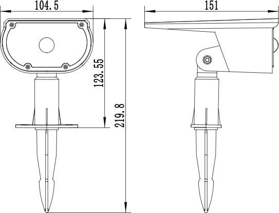 Solarstrahler für die Pflanzenbeleuchtung  GALIX  G2603  300 Lumen, Doppelbeleuchtung (Wandleucht