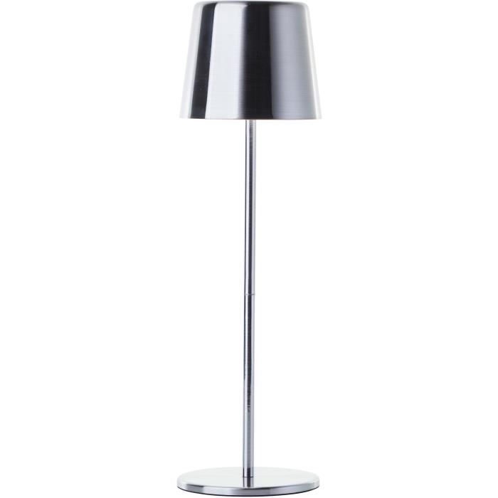 Outdoor table lamp - BRILLIANT - XAANA - Rechargeable - Chrome - LED - 2W - 160lm - CCT - DIM - USB 