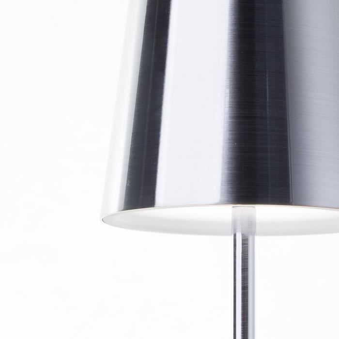 Outdoor table lamp - BRILLIANT - XAANA - Rechargeable - Chrome - LED - 2W - 160lm - CCT - DIM - USB 