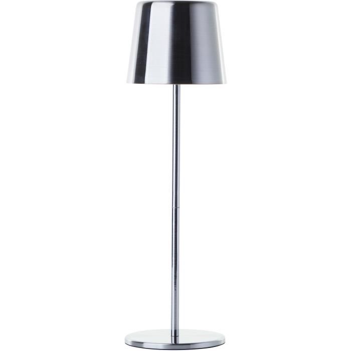 Outdoor table lamp - BRILLIANT - XAANA - Rechargeable - Chrome - LED - 2W - 160lm - CCT - DIM - USB 