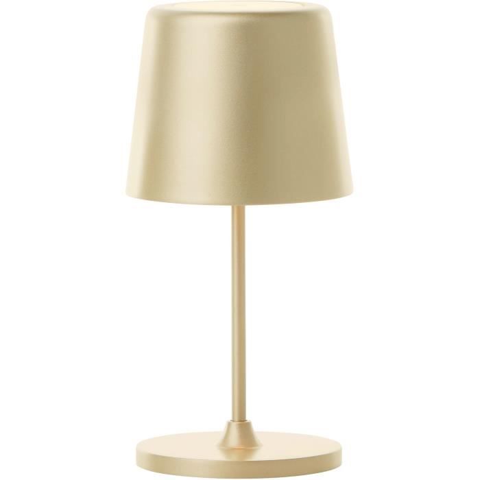 Outdoor table lamp - BRILLIANT - KAAMI - Rechargeable - Matte gold - LED - 2W - 310lm - 3000K - DIM 