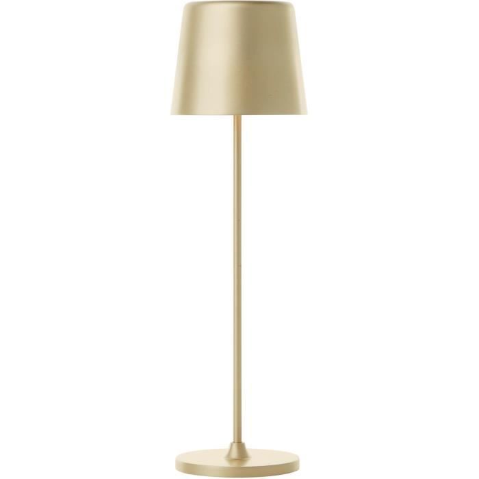 Outdoor table lamp - BRILLIANT - KAAMI - Rechargeable - Matte gold - LED - 2W - 310lm - 3000K - DIM 
