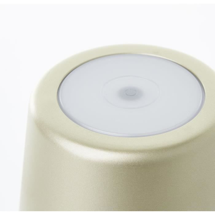Outdoor table lamp - BRILLIANT - KAAMI - Rechargeable - Matte gold - LED - 2W - 310lm - 3000K - DIM 