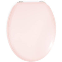 GELCO DESIGN Toilet seat Dolce - Stainless steel hinges - Molded wood - Rose crystal