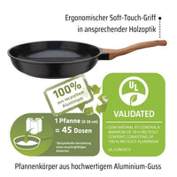 Cast aluminum frying pan - GSW - NATURAL FIT - 28 cm - 100% recycled without PFAS - Induction