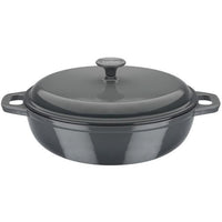Solid cast iron casserole dish - GSW - GRAY SHADOW - 30 cm - Round - Induction - Gray