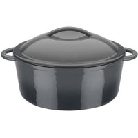 Solid cast iron pot - GSW - GRAY SHADOW - 24 cm - Round - Induction - Gray