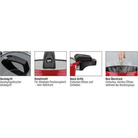 Low pressure cooker - GSW - 24 cm - 6 L - Forged aluminum - Induction - Red