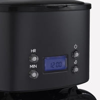 Programmable coffee maker - HKoeNIG - MG32 - 1.5 L (12 cups) - 1000 W - LCD screen - Keep warm - Bla