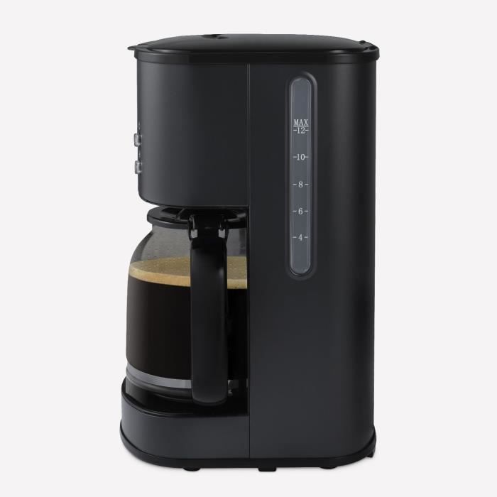 Programmable coffee maker - HKoeNIG - MG32 - 1.5 L (12 cups) - 1000 W - LCD screen - Keep warm - Bla