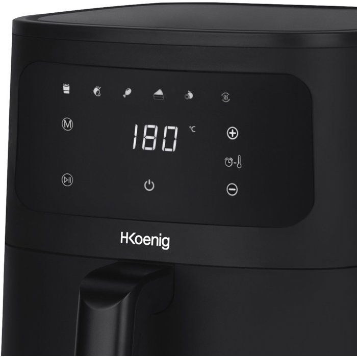 HKoeNIG Ölfreie Fritteuse  FRY840  4 l Fassungsvermögen  6 Kochprogramme  1300 W