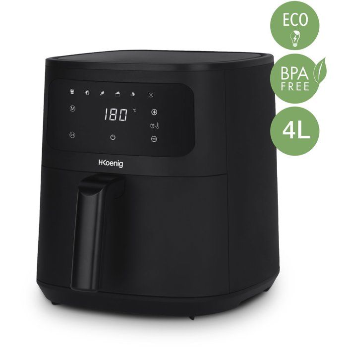 HKoeNIG Ölfreie Fritteuse  FRY840  4 l Fassungsvermögen  6 Kochprogramme  1300 W