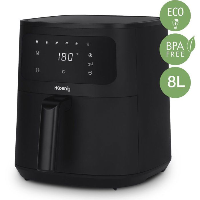 HKoeNIG Ölfreie Fritteuse  FRY880  8 l Fassungsvermögen  6 Kochprogramme  1700 W