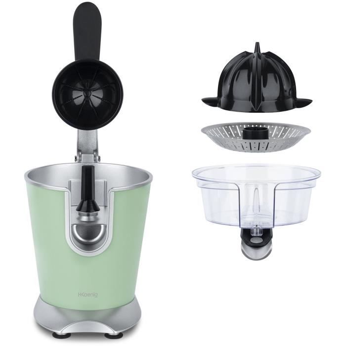 H.koenig/AGR88 - Citrus press - Power: 160W - Silent - Anti -drop system - Stainless steel body - BP