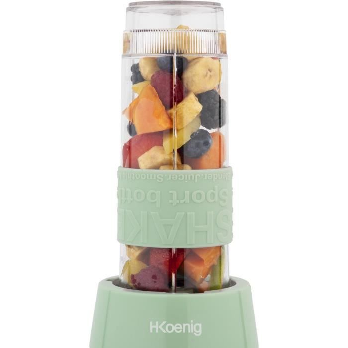 Mini blender - SMOO18 - 300 W - 570 mL - Pastel green - 2 bottles included