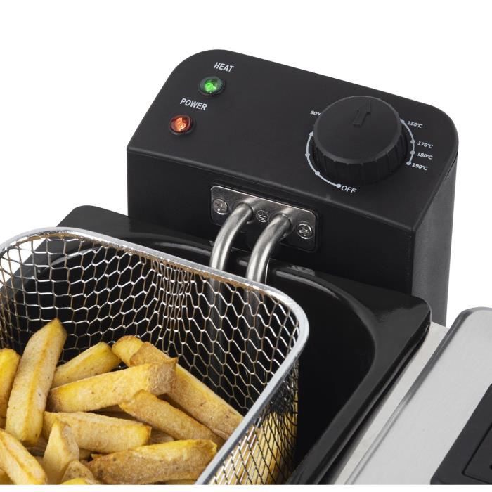 Hkoenig DFX600 - Double bin fryer 2x3l - 3600W - 2 Independent thermostats - Removable baskets - Ant