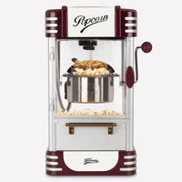 Popcorn machine - HKoeNIG - Retro design - Capacity 50g - Interior light