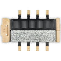 3 in 1 raclette machine WOD360 HKoeNIG: raclette + cooking stone + grill - 8 people - Cooking surfac