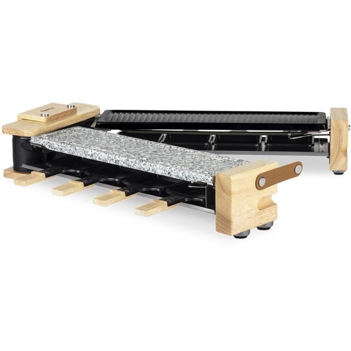 3 in 1 raclette machine WOD360 HKoeNIG: raclette + cooking stone + grill - 8 people - Cooking surfac