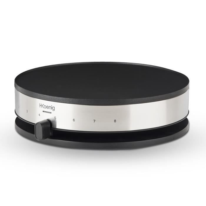 HKoeNIG KREP29 Crepiere 33cm - Temperature up to 230 ° C - 1300W - Non-stick coating - Heating indic