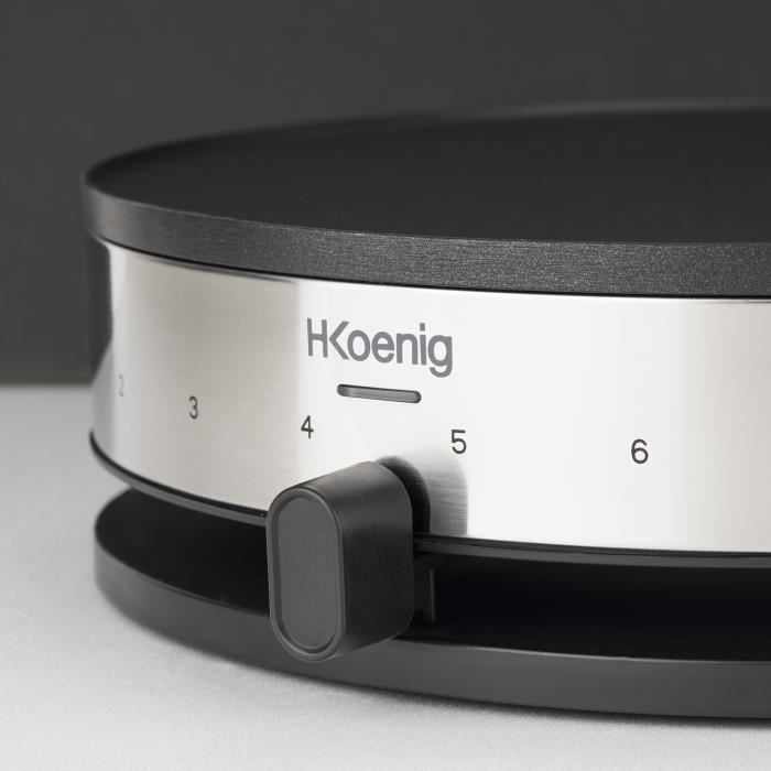 HKoeNIG KREP29 Crepiere 33cm - Temperature up to 230 ° C - 1300W - Non-stick coating - Heating indic
