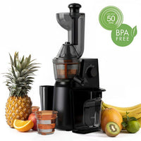 Vitamin+ Extra Langsamer Entsafter - HKoeNIG - GSX24 - 400 W - 1 L - Schwarz