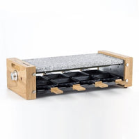 HKoeNIG raclette/grill appliance - 8 people - Wooden design - Cooking surface 38x19.5 cm - Power 120