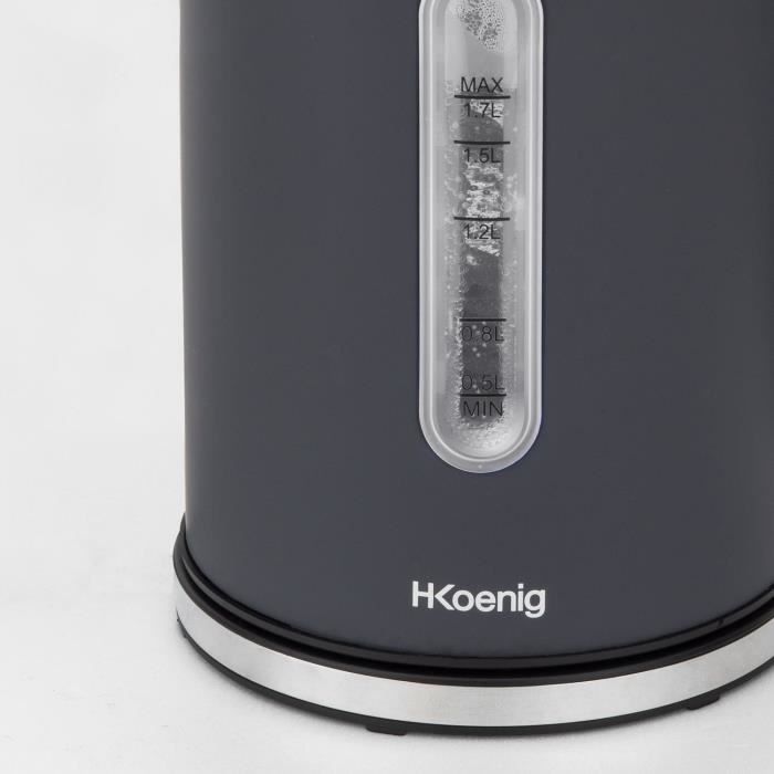 H.koenig / Boe52 - kettle - Capacity: 1.7 L - Adjustable temperature: 40 to 110 ° C - LCD screen - P