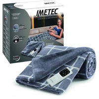 Heated Blanket - Imetec - Heated blanket 150x110 cm - 6 Temperatures - Velvet and Sherpa Touch Fabri