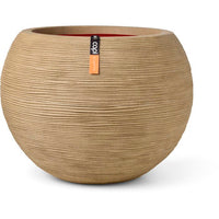Kugelvase  CAPI EUROPE  Rib NL  40 x 32 cm  Beige