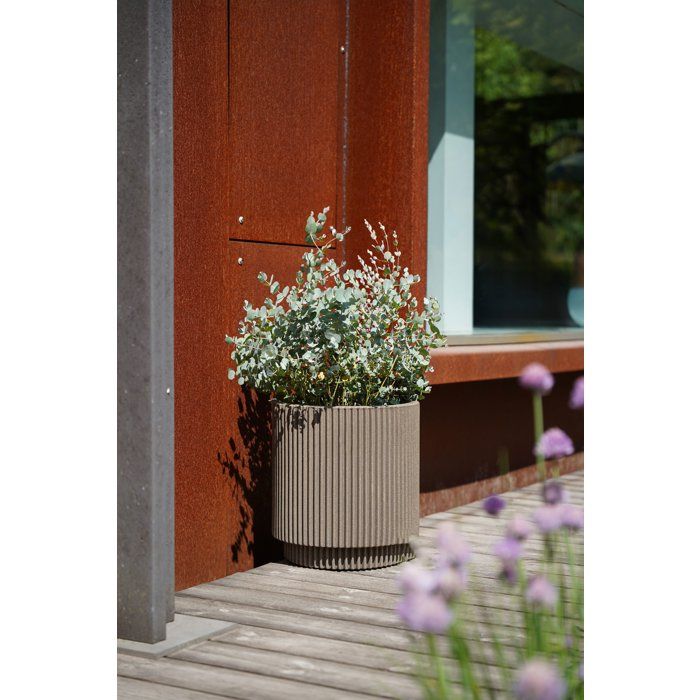Zylindervase  CAPI EUROPE  Groove NL  44 x 46 cm  Beige