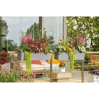 Jardiniere - Balconera stone 80 - Complete kit - Stone gray - 12 L - LECHUZA