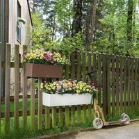 Jardiniere - Balconera color 80 - Complete kit - White - 12 L - LECHUZA