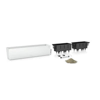 Jardiniere - Balconera color 80 - Complete kit - White - 12 L - LECHUZA