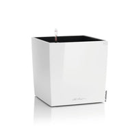 Planter - Cube premium 40 - Complete kit - Glossy white - 31 L - LECHUZA