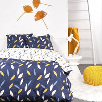 Bed set - TODAY SUNSHINE - 240x260 cm - 2 people - Floral print cotton