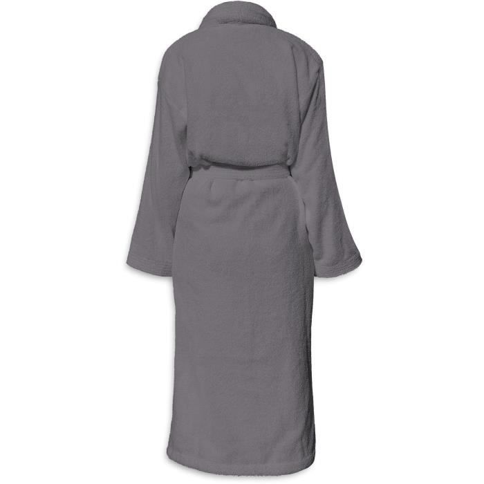 Bademantel  BADEZEIT  Größe S  100 % Baumwolle, 500 g/m²  Weich, saugfähig, Unisex  Dunkelgrau