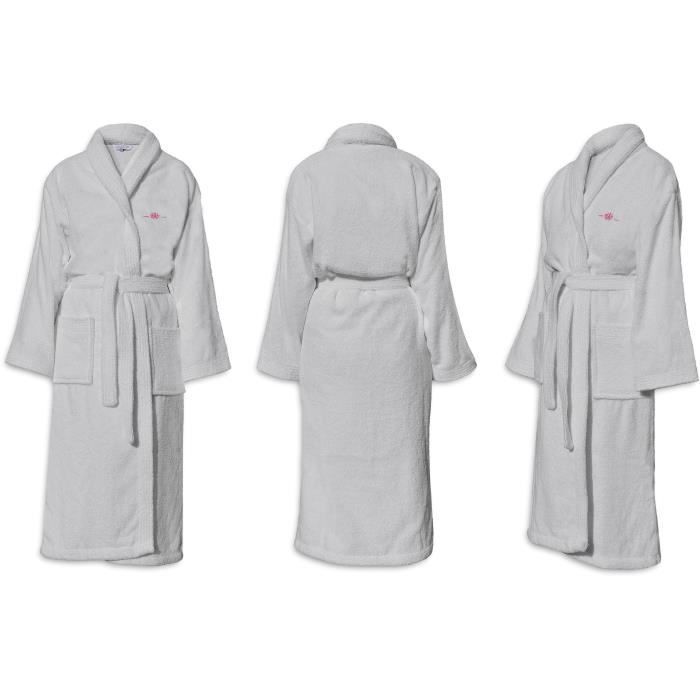 Bademantel  BADEZEIT  Größe S  100 % Baumwolle, 500 g/m²  Weich, saugfähig, Unisex  Hellgrau