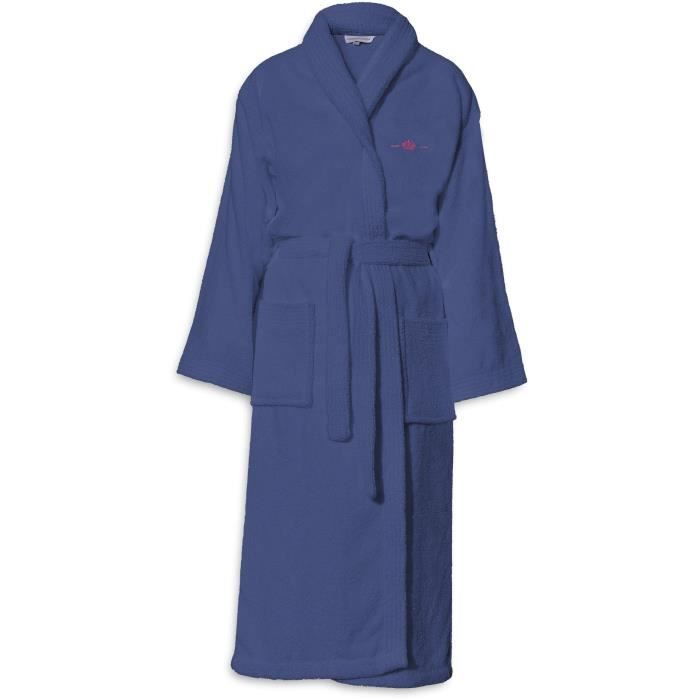Bademantel  BADEZEIT  Größe M  100 % Baumwolle, 500 g/m²  Weich, saugfähig, Unisex  Blau