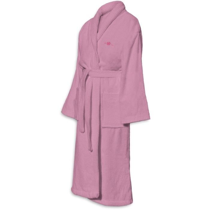 Bademantel  BADEZEIT  Größe L  100 % Baumwolle (500 g/m²)  Weich, saugfähig, Unisex  Rosa