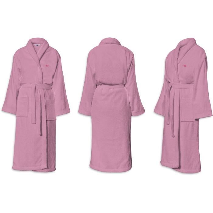Bademantel  BADEZEIT  Größe L  100 % Baumwolle (500 g/m²)  Weich, saugfähig, Unisex  Rosa