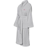 Bademantel  BADEZEIT  Größe L  100 % Baumwolle (500 g/m²)  Weich, saugfähig, Unisex  Hellgrau